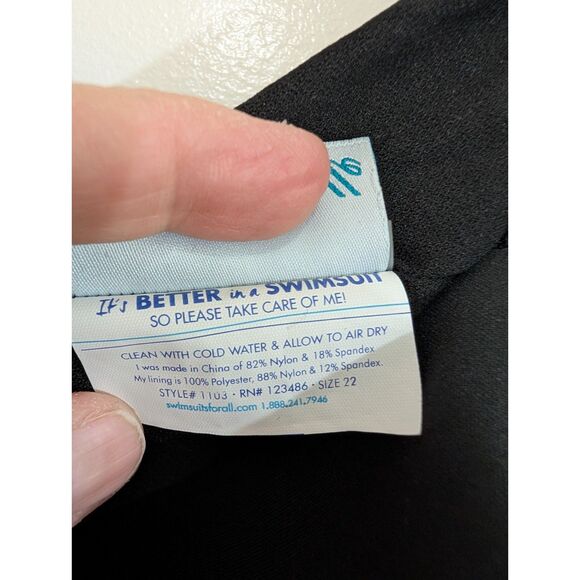 Beach Belle NWT Skirted One Piece Swimsuit 16 Built-in Bra Floral Tropical Beach - Picture 8 of 9